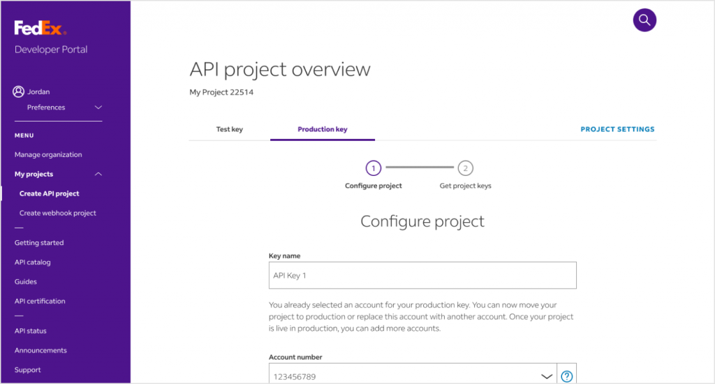 Why FedEx tracking needs different API details?