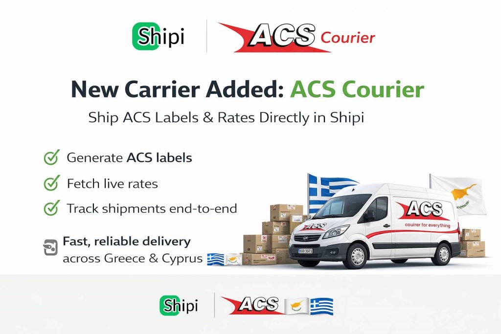 Shipi Now Supports ACS Courier Integration