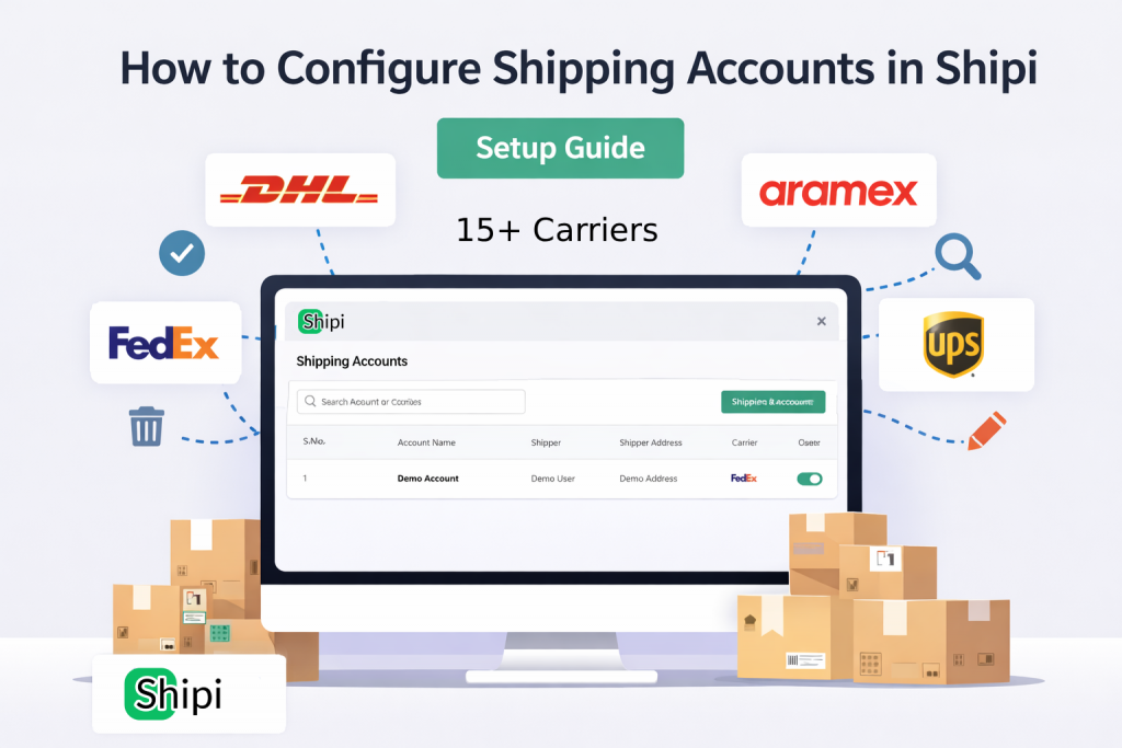 How to Configure Shipping Accounts in Shipi