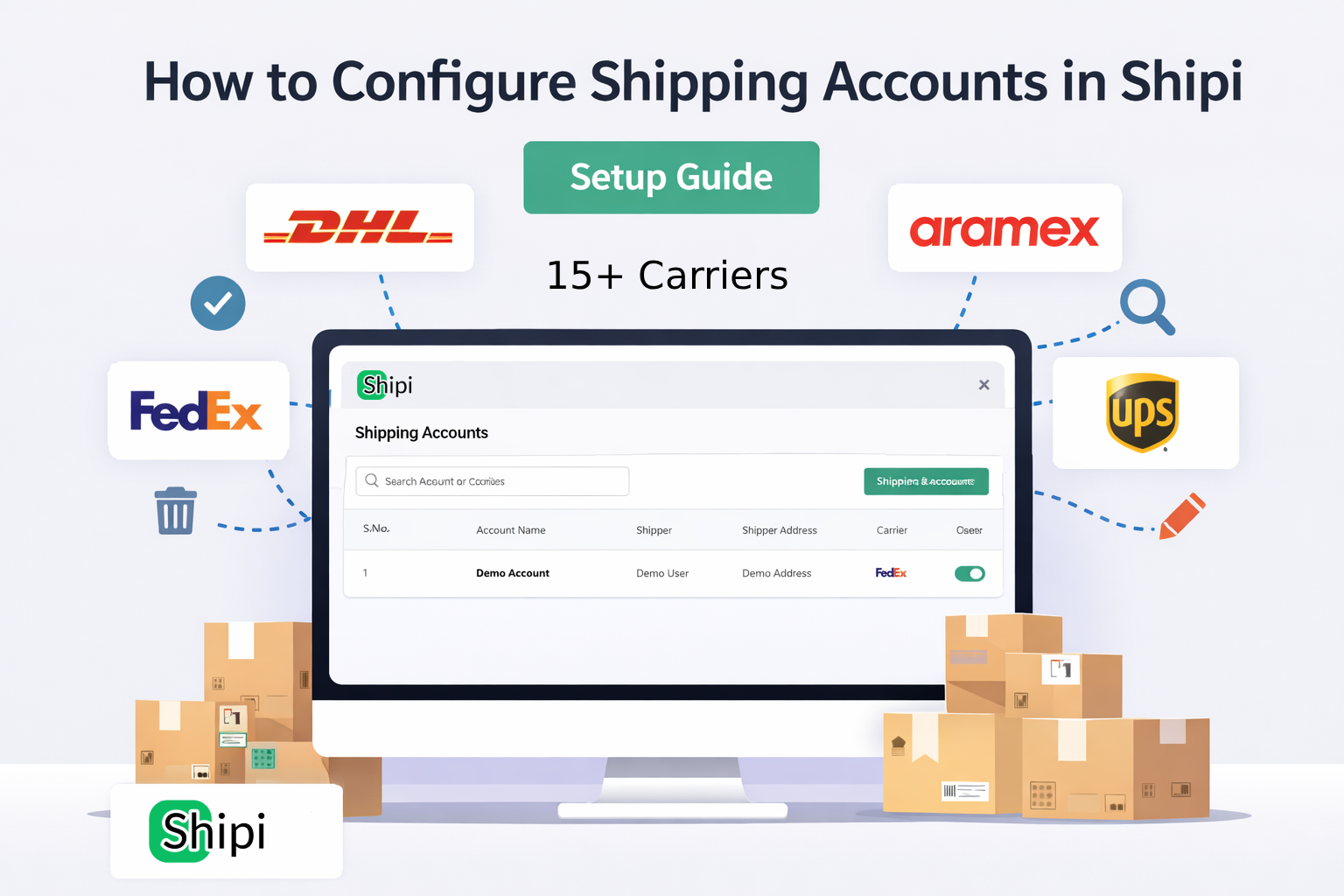 Shipein Sign Inpassword How to Configure Shipping Accounts in Shipi | Multi-Carrier Setup Guide
