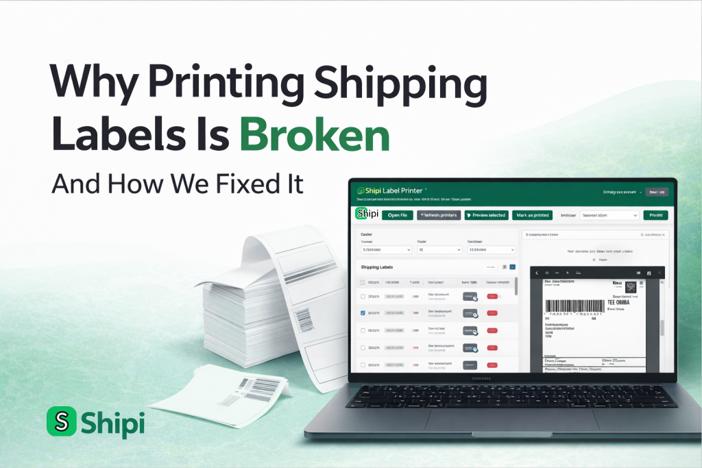 Why Printing Shipping Labels flow Is Broken (And How We Fixed It)