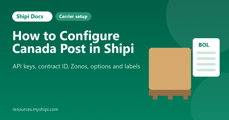 How to configure Canada Post in Shipi