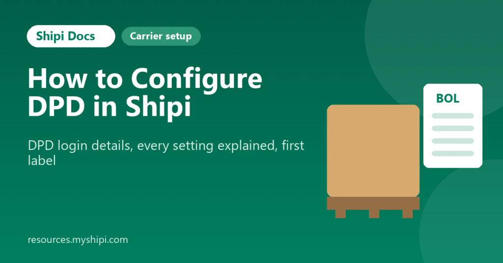 How to Configure DPD in Shipi