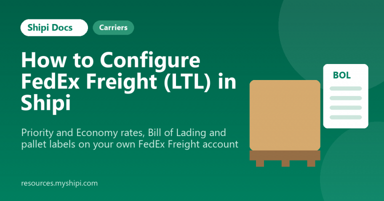 How to configure FedEx Freight LTL in Shipi