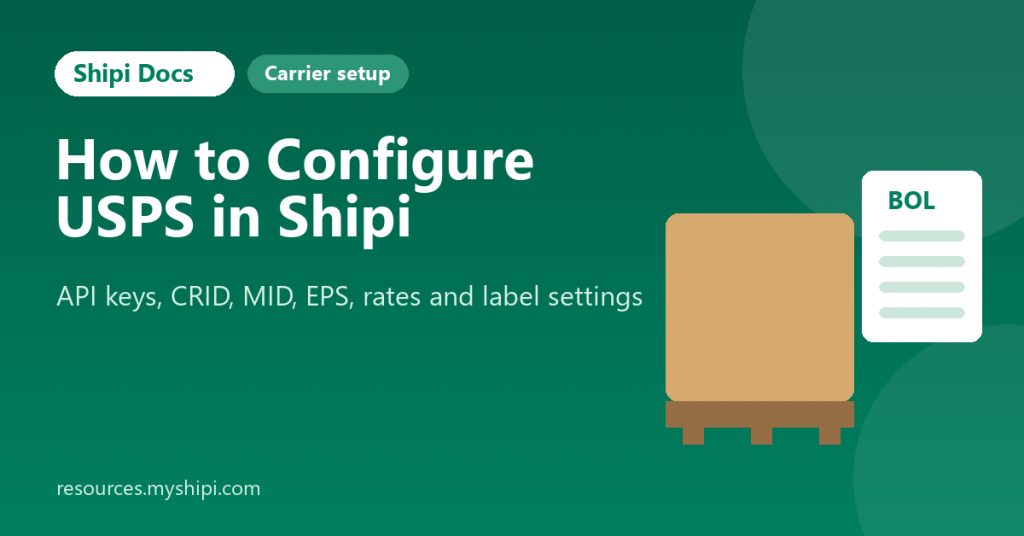 How to Configure USPS in Shipi