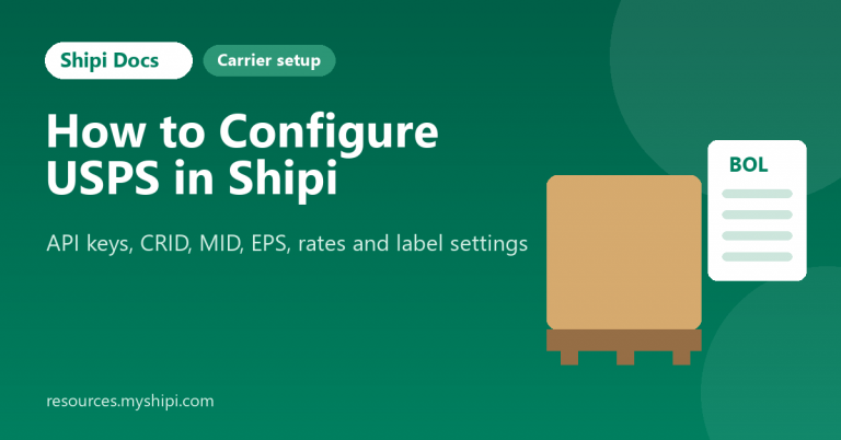 How to configure USPS in Shipi
